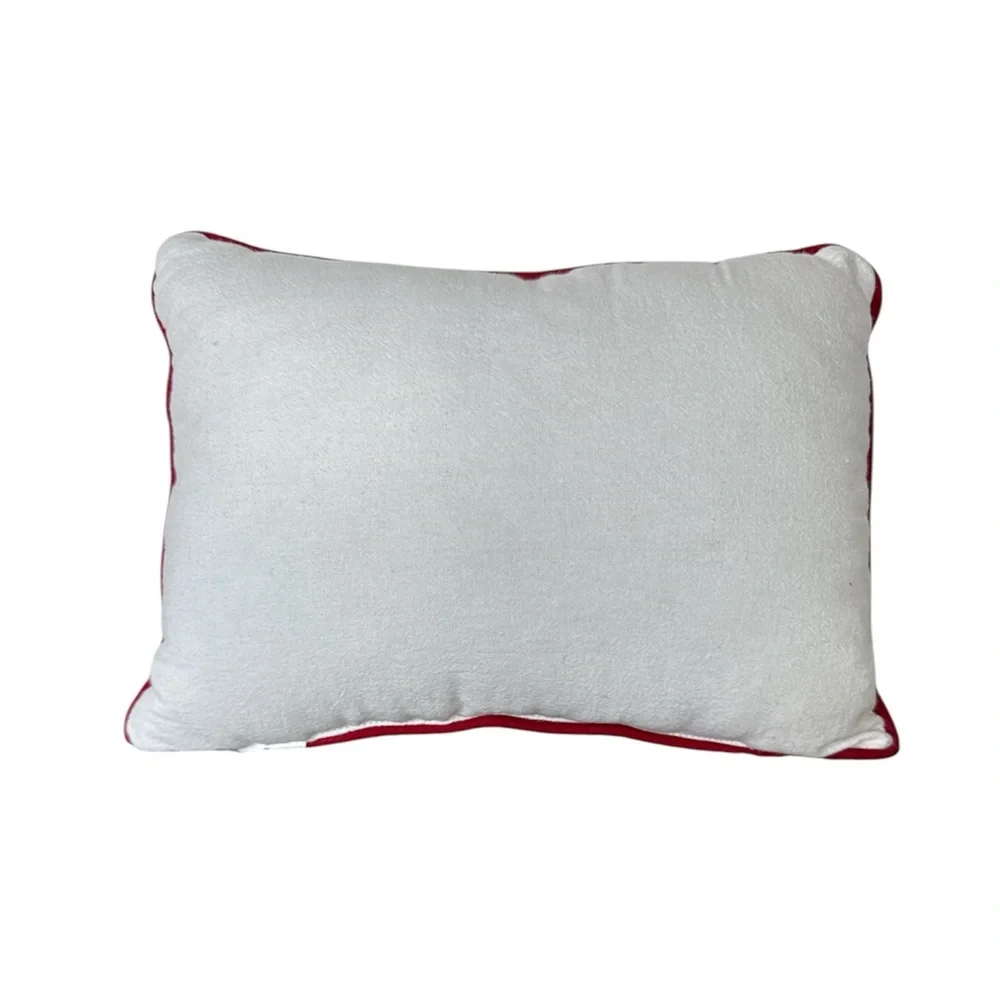 Embroidered Christmas Holiday Pillow Believe in the Magic : Rectangle - 9” x 12”